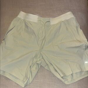 Men's Cream Lulumeon Shorts